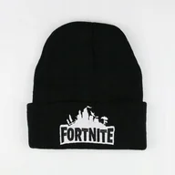 Czapki damskie - Czapka Zimowa Fortnite Czarna Gra Beanie Uniwersalna Streetwear Prezent - miniaturka - grafika 1