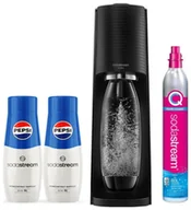 Saturatory - SodaStream Terra czarny + 2 x syrop Pepsi 400 ml czarny - miniaturka - grafika 1