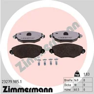 Klocki hamulcowe - Klocki hamulcowe - komplet ZIMMERMANN 23279.985.1 - miniaturka - grafika 1
