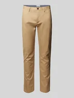 Spodnie męskie - Chinosy o kroju slim fit z wpuszczanymi kieszeniami - miniaturka - grafika 1