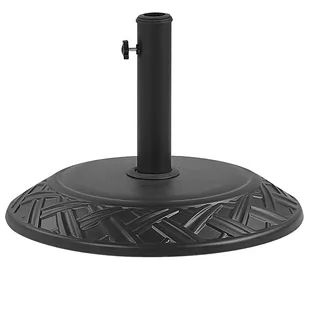 Beliani Podstawa pod parasol  50 cm czarna CAPACI - Parasole ogrodowe - miniaturka - grafika 1