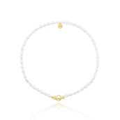 Naszyjniki - Choker z naturalnych pereł - miniaturka - grafika 1