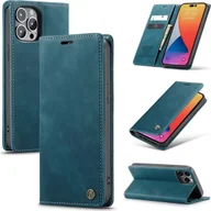 Etui i futerały do telefonów - König Design Etui kompatybilne z Apple iPhone 14 Pro Etui na telefon komórkowy ze skóry syntetycznej - Niebieskie etui na telefon komórkowy - miniaturka - grafika 1