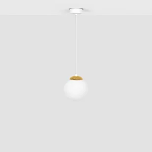 Pojedyncza lampa wisząca ze złotym podkloszem K-5310 z serii ELMO - Lampy sufitowe - miniaturka - grafika 1