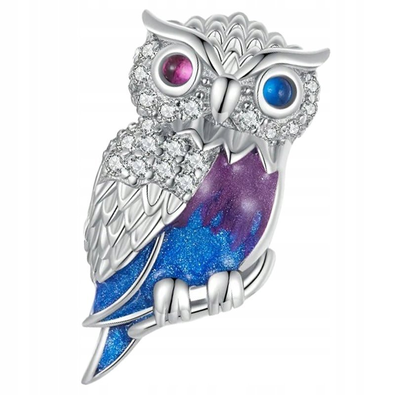 Charms Zawieszka Charms Magiczna Sowa Srebro 925 Charmsy Trusky