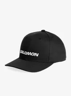 Czapki męskie - Czapka Salomon Logo Cap - deep black - miniaturka - grafika 1