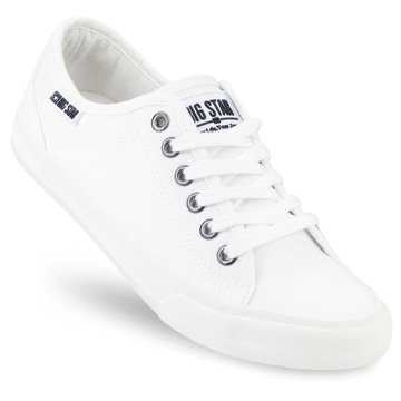 Trampki Big Star Białe damskie Buty tenisówki niskie sneakersy W274835 36