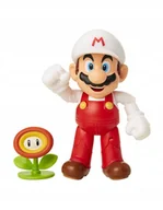 Figurki kolekcjonerskie - Figurka Super Mario Fire Mario + Fire Flower - miniaturka - grafika 1