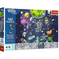 Puzzle - Puzzle Uft 100 el. Robobot w kosmosie Rodzina Treflików 16544 - puzzle - miniaturka - grafika 1