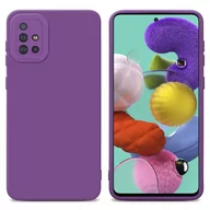 Etui i futerały do telefonów - Pokrowiec Etui Do Samsung Galaxy A51 4G / M40s w FLUID MATOWY FIOLET TPU Silikonowe Obudowa Ochronny Case Cover Cadorabo - miniaturka - grafika 1