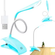 Gadżety USB - Lampka Biurkowa Szkolna Dotykowa Lampa Led Usb Klips - miniaturka - grafika 1