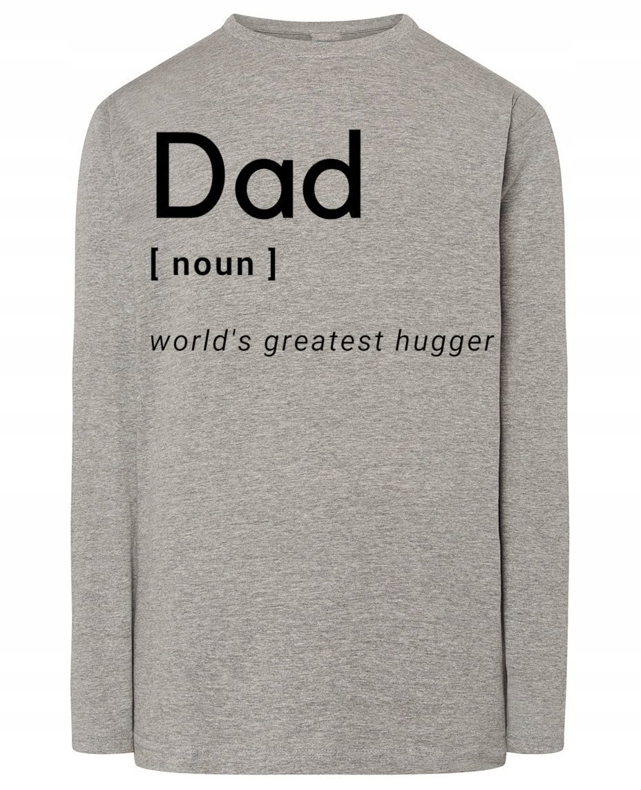 Longsleeve męski nadruk TATA PRZYTULACZ r.XS