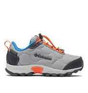 Buty dla chłopców - Columbia Unisex dziecięce buty do chodzenia z ogniozem 3 Wp, Szary - Monument Bright Indigo - 24 EU - miniaturka - grafika 1