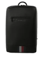 Plecaki - Tommy Hilfiger Plecak męski Mężczyźni Sztuczna skóra czarny jednolity, ONE SIZE - miniaturka - grafika 1