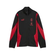 Kurtki i kamizelki sportowe męskie - Młodzieżowa kurtka AC Milan ftblNRGY+ PUMA Black For All Time Red - miniaturka - grafika 1