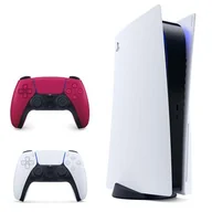 Konsole Playstation - Sony PlayStation 5 + dodatkowy pad (czerwony) - miniaturka - grafika 1