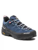 Buty trekkingowe damskie - Salewa Trekkingi Alp Trainer 2 W 61403-8669 Granatowy - miniaturka - grafika 1