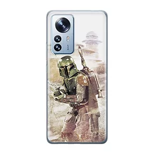 Etui Boba Fett 001 Star Wars Nadruk pełny Biały Producent: Xiaomi, Model: 12 / 12X - Etui i futerały do telefonów - miniaturka - grafika 1