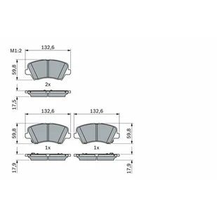 Klocki hamulcowe - komplet BOSCH 0 986 424 863  w 24 h. Do 100 dni na zwrot. 100 tys. Klientów. - Klocki hamulcowe - miniaturka - grafika 1