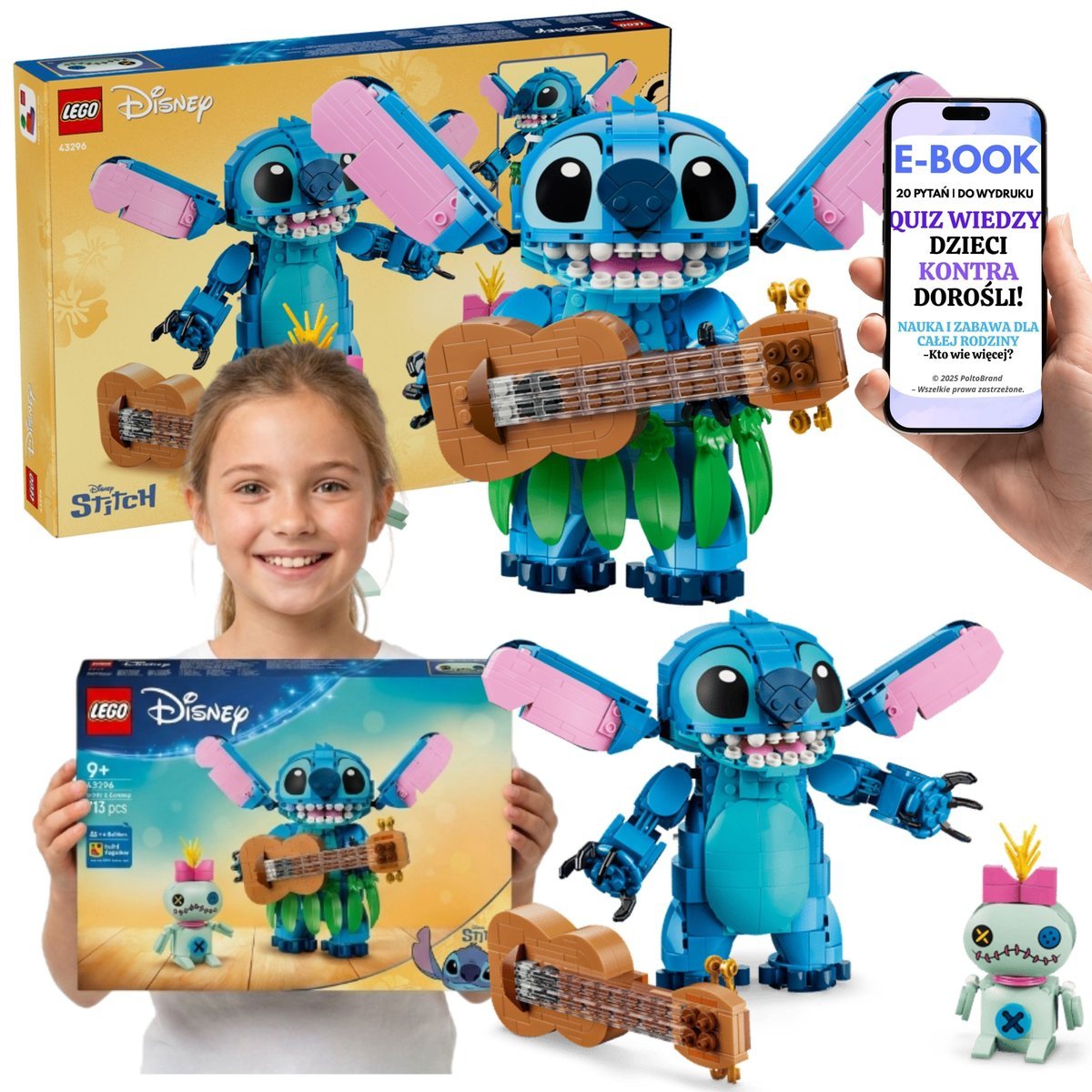 LEGO Disney Classic Stitch i Strupka 43296 Klocki Disney Prezent Urodziny + E-BOOK-2