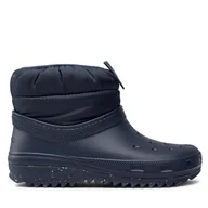 Botki damskie - Botki Crocs Classic Neo Puff Shorty Boot W 207311 Granatowy - miniaturka - grafika 1