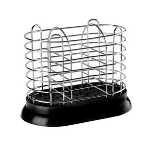 Ociekacz na sztućce z podstawkiem czarny 0005 - Suszarki do naczyń - miniaturka - grafika 1