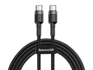 Baseus Kabel Cafule 2x USB-C QC 3A 2m PD black CATKLF-HG1 - Kable USB - miniaturka - grafika 1