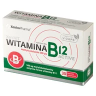 Witaminy i minerały - XenicoPharma Witamina B12 Active 500mcg metylokobalamina 30 vege kapsułek - miniaturka - grafika 1