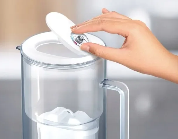 Dzbanek filtrujący szklany Aquaphor Glass Szary + 10 Wkładów Filtry Maxfor