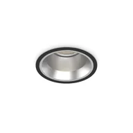 Oprawy, klosze i abażury - Ideal Lux Lampa wpuszczana OFF FI 15W 3000K czarna 266558 266558/IL - miniaturka - grafika 1