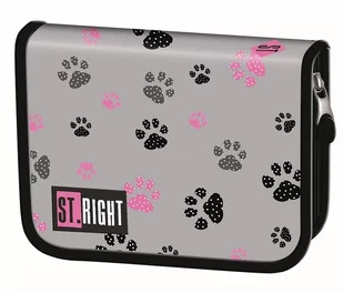 Piórnik dwuklapkowy bez wyposażenia STRIGHT PC-03 PAWS - Piórniki - miniaturka - grafika 1