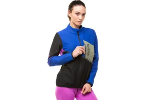 RONHILL Kurtka biegowa damska TECH GORE-TEX WINDSTOPPER JACKET black/cobalt - Kurtki i kamizelki sportowe damskie - miniaturka - grafika 6