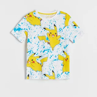 Koszulki dla chłopców - Reserved - T-shirt Pokémon - Biały - grafika 1