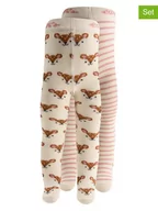 Rajstopy dziecięce - Ewers Rajstopy (2 pary) w kolorze beżowym - miniaturka - grafika 1