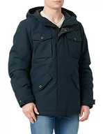 Kurtki męskie - Street One MEN Męska kurtka zimowa D201738, czarno-niebieska, M, black blue, M - miniaturka - grafika 1