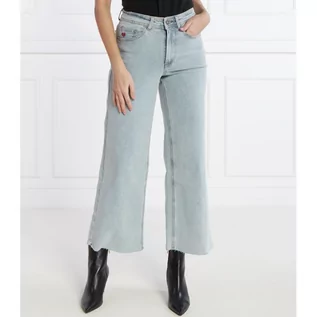 Spodnie damskie - Desigual Jeansy | flare fit | high waist - grafika 1