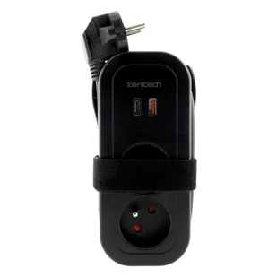 Zenitech Przedłużacz Mundo z 2 gniazdami i portami USB-A i USB-C - Przedłużacze i rozgałęźniki - miniaturka - grafika 1