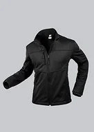 Kurtki męskie - BP 1696-571-32-M męska kurtka softshell, stójka, zamek błyskawiczny z przodu, 255,00 g/m², 100% poliester, czarna, M - miniaturka - grafika 1