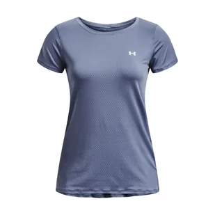 Damska Koszulka z krótkim rękawem UNDER ARMOUR UA HG ARMOUR SS 1328964-767 – Szary - Koszulki i topy damskie - miniaturka - grafika 1