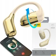 Słuchawki - Dudao U4Pro Bluetooth beżowo-złota - miniaturka - grafika 1