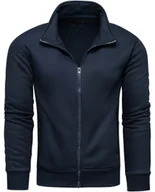 Bluzy męskie - Bluza męska granatowa z stójką Recea - XXL - miniaturka - grafika 1