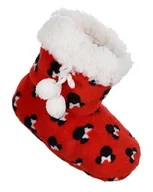 Kapcie damskie - Kapcie dla dziewczynki, Disney, Myszka Minnie, pluszowe, kolor czerwony, rozmiar 29/30 - miniaturka - grafika 1