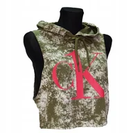 Bluzki damskie - Bluzka Damska Khaki Rozmiar S *Calvin Klein* - miniaturka - grafika 1