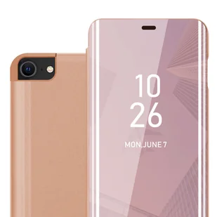 Pokrowiec Do Apple iPhone 7 / 7S / 8 / SE 2020 w Etui RÓŻOWY KUNZYT  Case Cover Obudowa Ochronny Cadorabo - Etui i futerały do telefonów - miniaturka - grafika 1