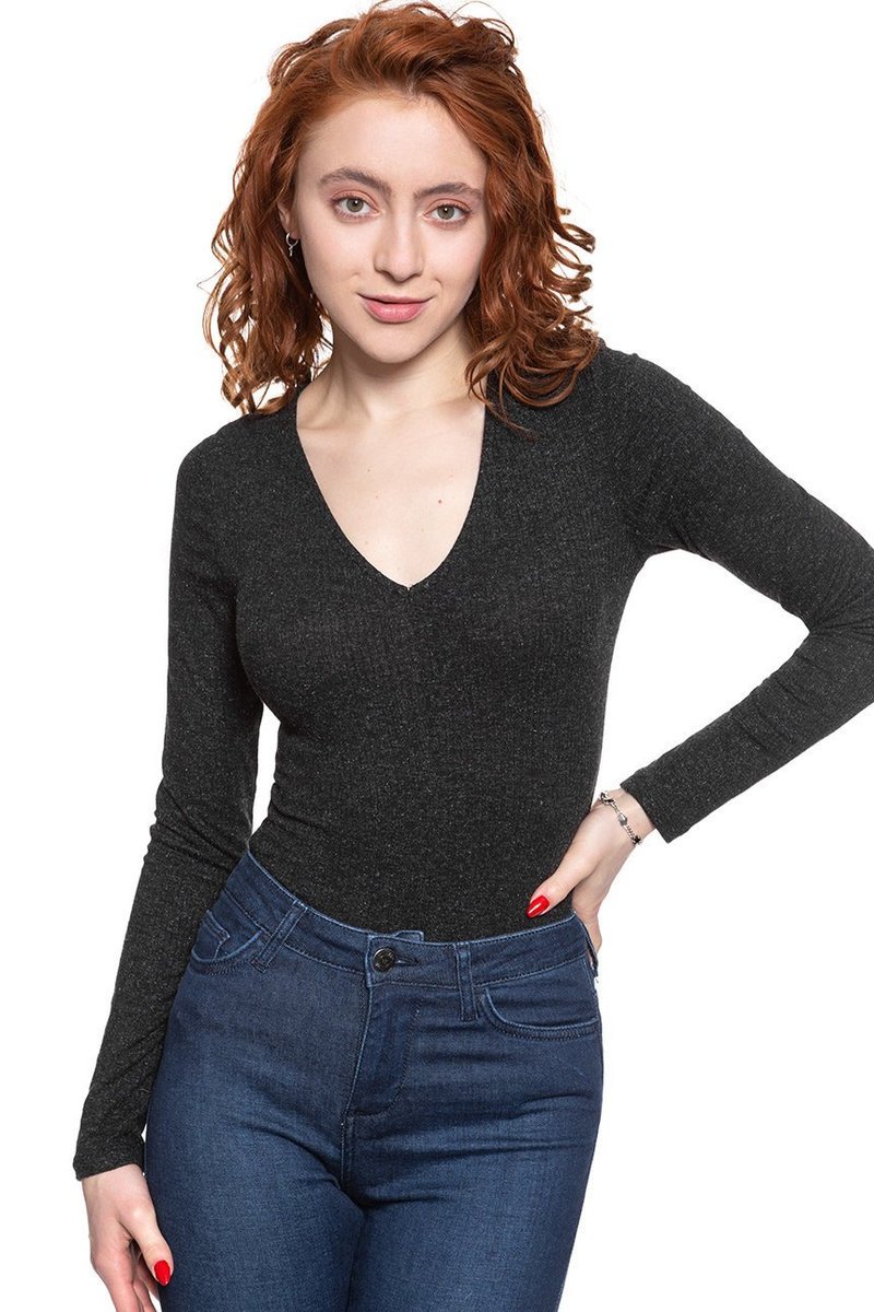 Damski sweter Lee V-NECK BODY XS