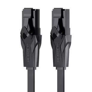 Płaski kabel sieciowy UTP CAT6 Vention IBABH RJ45 Ethernet 1000Mbps 2m czarny - Pozostałe akcesoria sieciowe - miniaturka - grafika 1