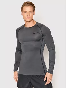 Nike Koszulka techniczna Pro Dri-Fit DD1990 Szary Tight Fit - Koszulki sportowe męskie - miniaturka - grafika 1