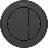 Przyciski spłukujące - GEBERIT 116.057.16.1 Pneumatyczny przycisk uruchamiający WC Typ 10, ręczny, meblowy dwudzielny, czarny mat, easy-to-clean - miniaturka - grafika 1