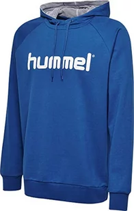 Hummel męska bluza z kapturem Hmlgo Cotton Logo Hoodie niebieski niebieski (True Blue) 3XL 203511-7045 - Bluzy męskie - miniaturka - grafika 1