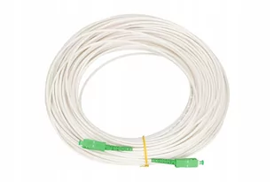 EXTRALINK PATCHCORD SC/APC-SC/APC SM G657A1 SIMPLEX 3.0MM 30M LSZH WHITE - Kable światłowodowe - miniaturka - grafika 1
